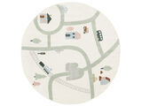 Road map Rug - White / Multicolor