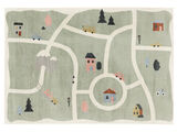 Road map Rug - Green / Multicolor