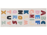 Alphabet Rug - Light grey / Multicolor