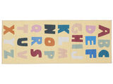 Alphabet Rug - Light yellow / Multicolor