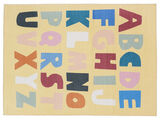 Alphabet Rug - Light yellow / Multicolor