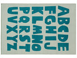 Alphabet Rug - Light green / Green