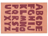 Alphabet Rug - Pink / Red