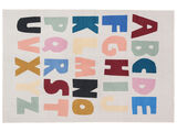 Alphabet Rug - Light grey / Multicolor