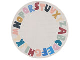 Alphabet Rug - Light grey / Multicolor