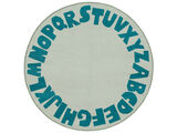 Alphabet Rug - Light green / Green