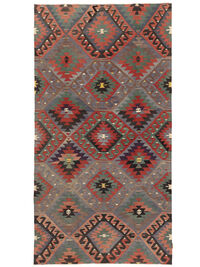
    Kilim Vintage Turkish - Brown - 184 x 344 cm
  