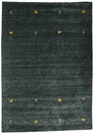 
    Gabbeh loom Two Lines - Dark grey / Green - 160 x 230 cm
  