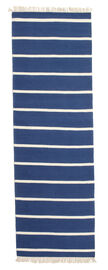
    Dhurrie Stripe - Dark blue - 80 x 300 cm
  