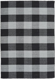 
    Check Kilim - Black / Grey - 160 x 230 cm
  