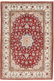 
    Isfahan silk warp - Dark red - 132 x 198 cm
  