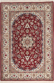 
    Isfahan silk warp - Orange - 108 x 164 cm
  