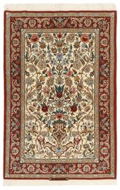 
    Isfahan silk warp - Beige - 105 x 161 cm
  