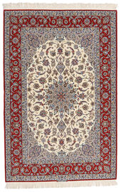 
    Isfahan silk warp signed Entashari - Beige - 161 x 241 cm
  