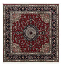 
    Tabriz 60 Raj silk warp - Dark red - 202 x 209 cm
  