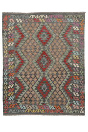 
    Kilim Afghan Old style - Brown - 156 x 192 cm
  