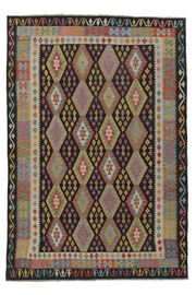 
    Kilim Afghan Old style - Black - 202 x 294 cm
  