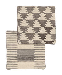 
    Patchwork Pillowcase - 2 pack - Brown - 50 x 50 cm
  