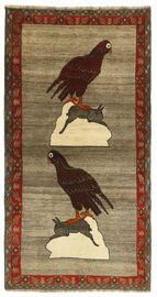 
    Qashqai Old pictorial - Brown - 104 x 199 cm
  