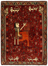 
    Qashqai Old pictorial - Black - 123 x 163 cm
  