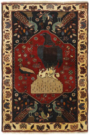 
    Kashghai Old pictorial - Black - 101 x 152 cm
  