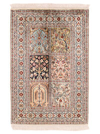 
    Kashmir pure silk - Brown - 62 x 91 cm
  