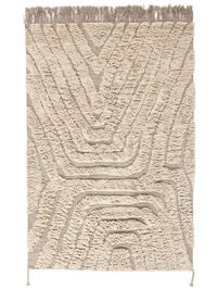 Melange - Beige 200 x 200 cm Tappeto Di Lana - Rugvista