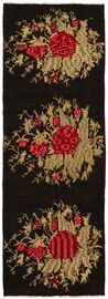 
    Rose Kilim Old - Black - 104 x 304 cm
  