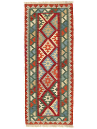 
    Kilim Qashqai - Dark red - 85 x 210 cm
  