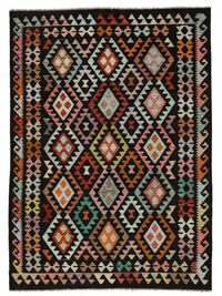 
    Kilim Afghan Old style - Black - 179 x 250 cm
  