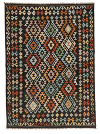 
    Kilim Afghan Old style - Black - 169 x 238 cm
  