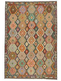 
    Kilim Afghan Old style - Brown - 201 x 295 cm
  