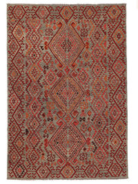 
    Kilim Afghan Old style - Dark red - 208 x 300 cm
  