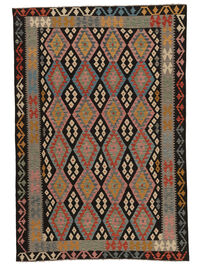 
    Kilim Afghan Old style - Black - 205 x 299 cm
  