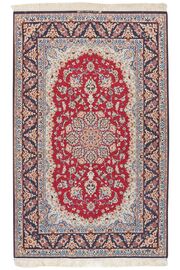 
    Isfahan silk warp - Dark red - 128 x 204 cm
  