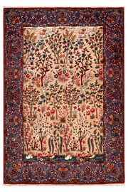 
    Isfahan silk warp - Black - 155 x 223 cm
  