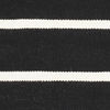 Dhurrie Stripe Rug - Black / White