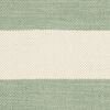 Cotton stripe Rug - Mint green