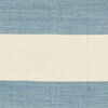Cotton stripe Rug - Light blue
