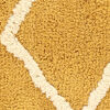 Riviera dywanik łazienkowy - Żółty / Naturalna biel