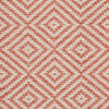 Solveig Rug - Coral red / White