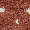 Polly Rug - Rust red / Off white