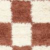 Chessie Rug - Rust red / Off white