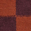 Sandro Block bath mat - Dark purple / Terracotta