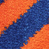 Bianca Stripe bath mat - Blue / Orange