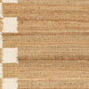 Chess Line Jute Rug - Light brown / Natural white