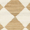 Romboz Jute Rug - Light brown / Natural white