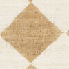 Romboz Jute Rug - Light brown / Natural white