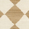 Romboz Jute Rug - Light brown / Natural white