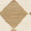 Romboz Jute Rug - Light brown / Natural white